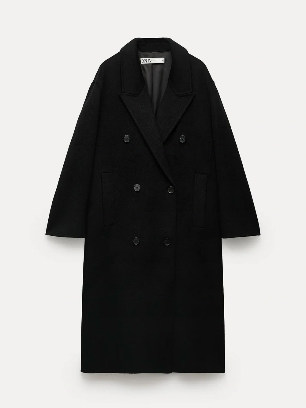 Zara Double-Breasted Oversized Wool Coat Frankie Shop Aritzia Mango COS Quince - Picture 1 of 10